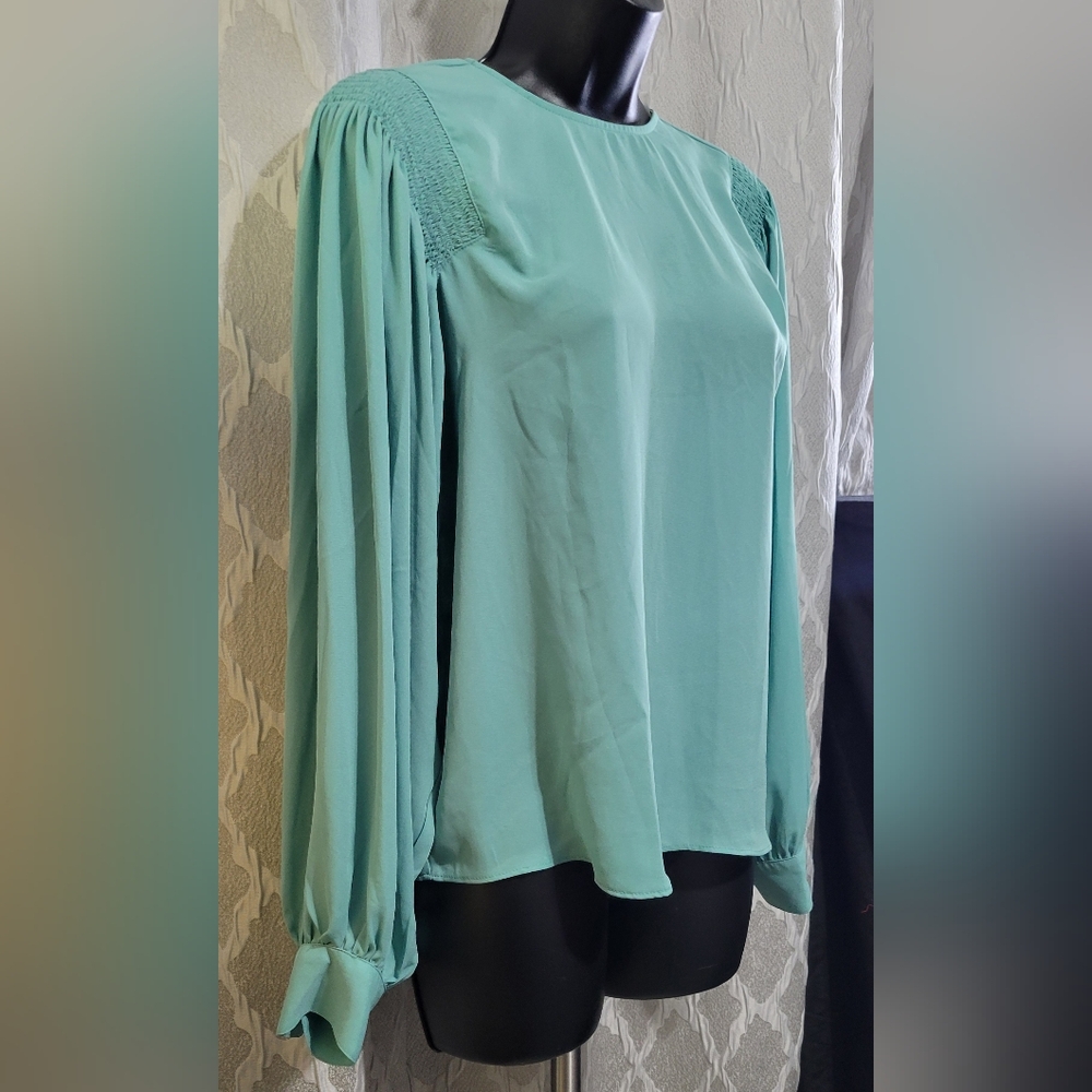 Worthington Catalina Jade | Long-Sleeve Blouse | Size S